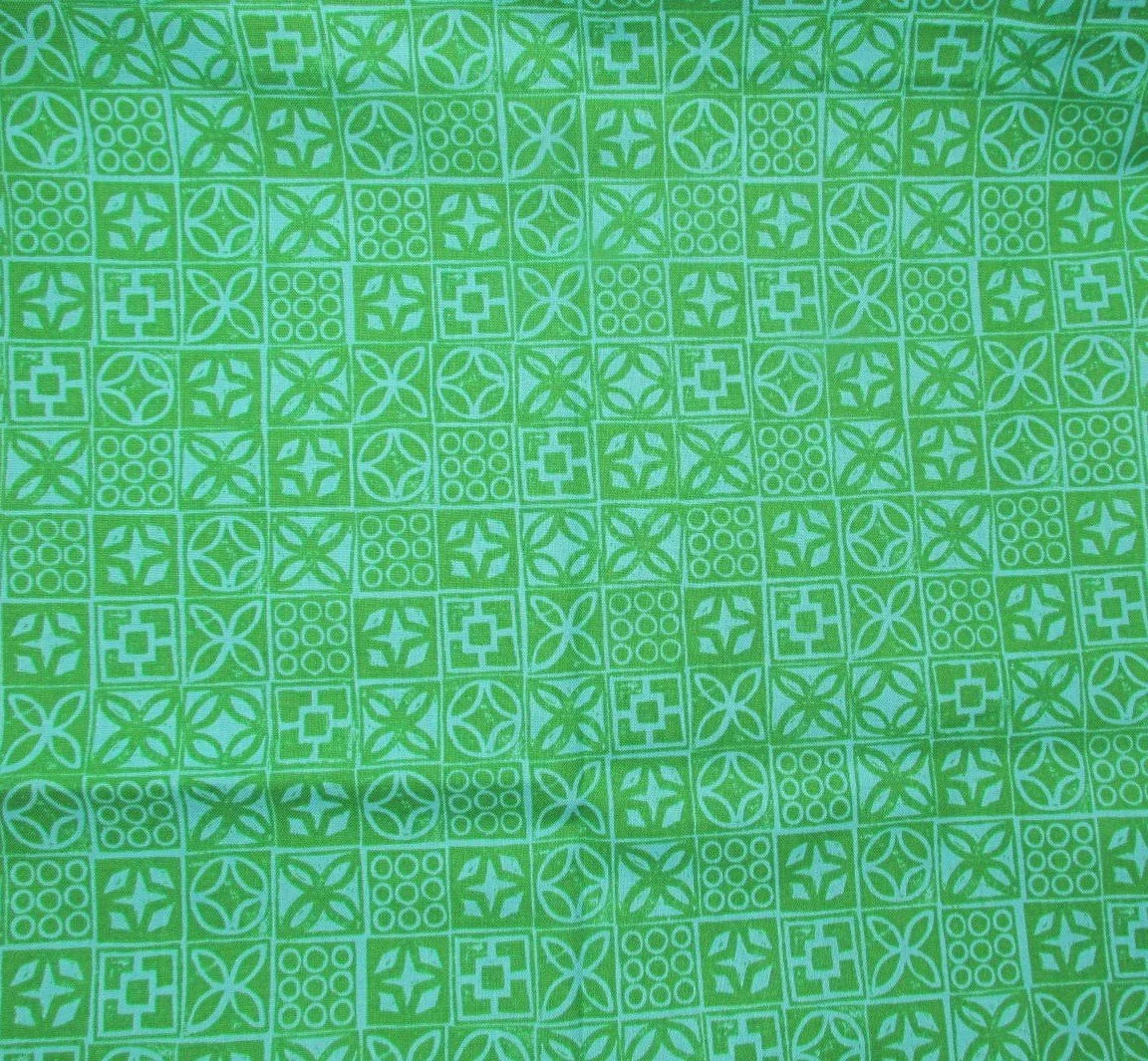 Ruby Star Poolside Too Geometric in Green and Aqua