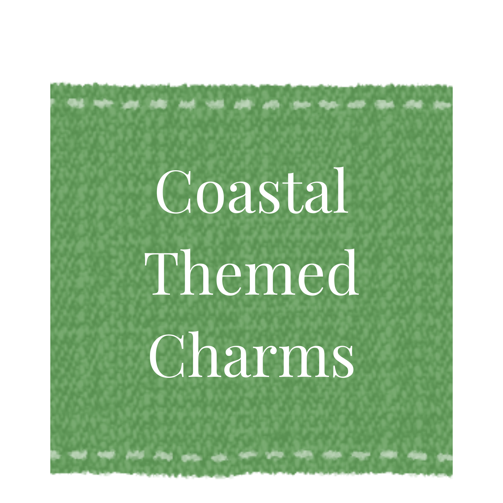 Coastal Themed Enamel and Gold Charms