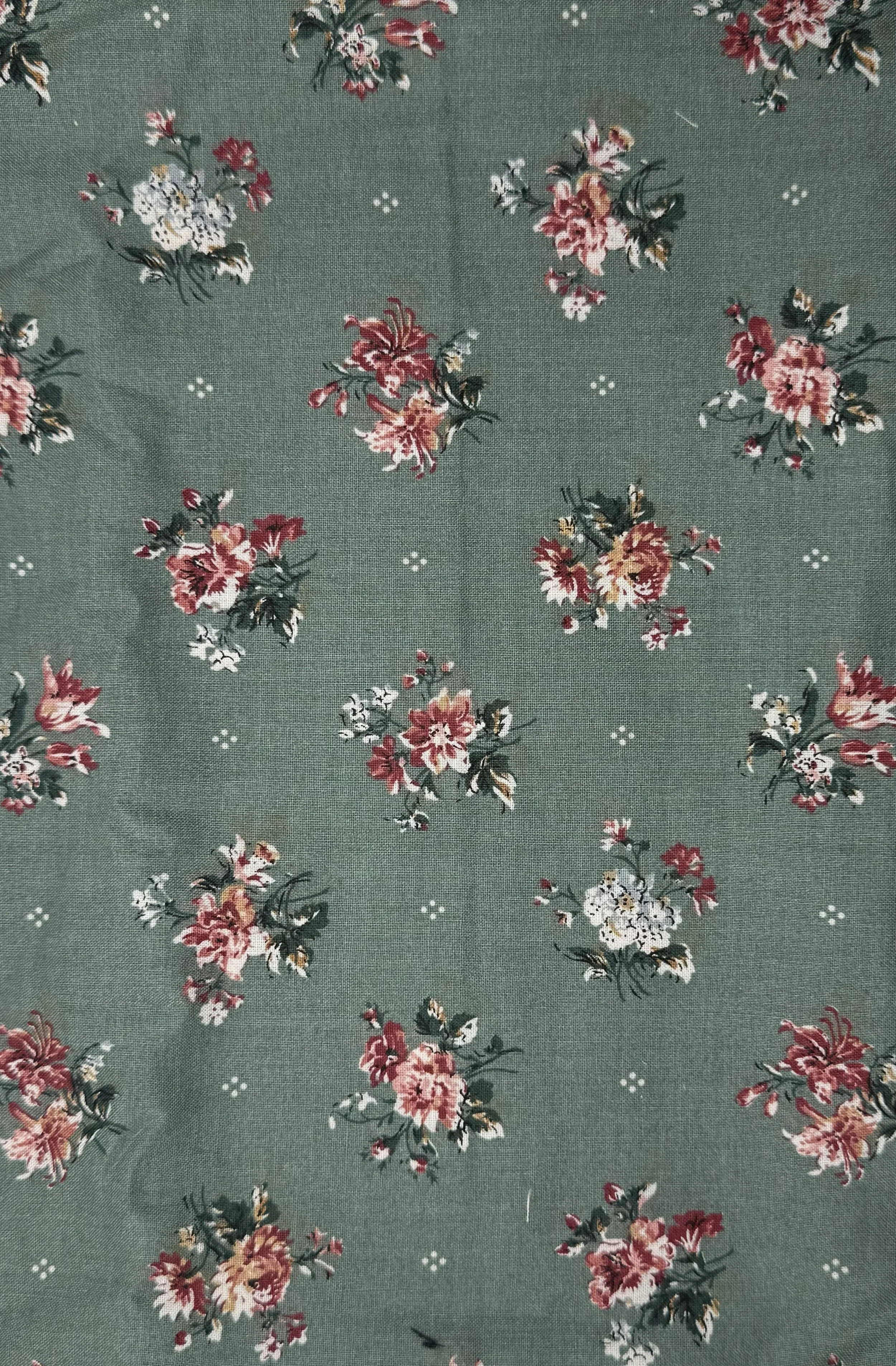 VIP Cranston Dark Sage Green Floral