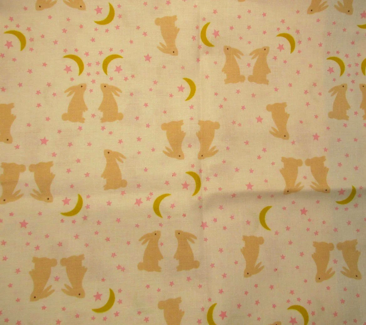 Ruby Star Mystic Fable Bunnies, Moons, and Stars on Cream