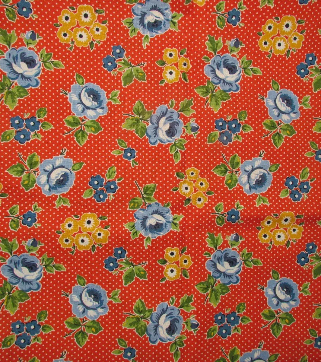 Poppie Cotton Flower Market Hand Picked Flowers in Red