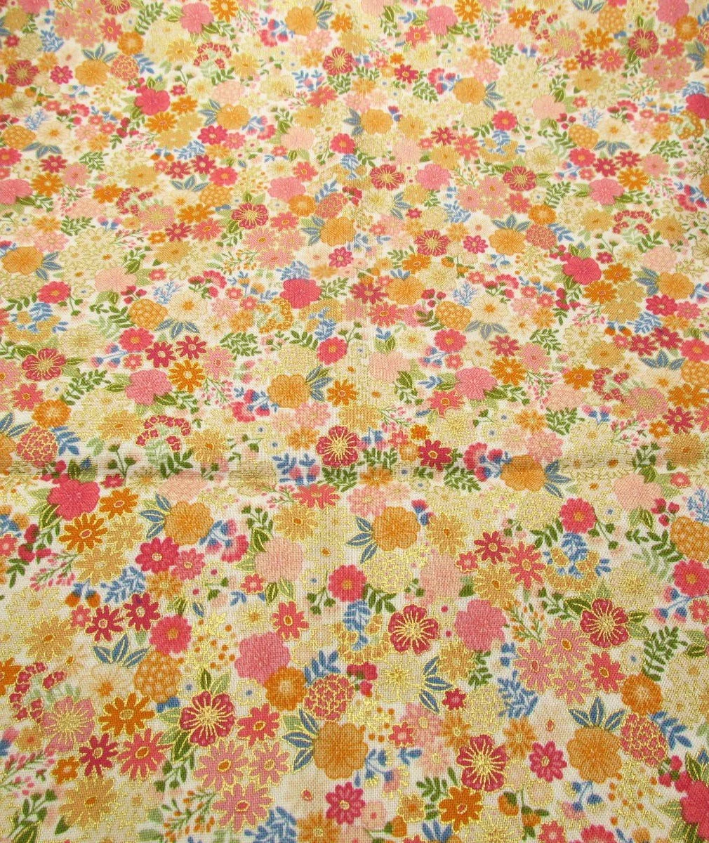 Makower UK Luxe Mini Gilded Floral on Cream