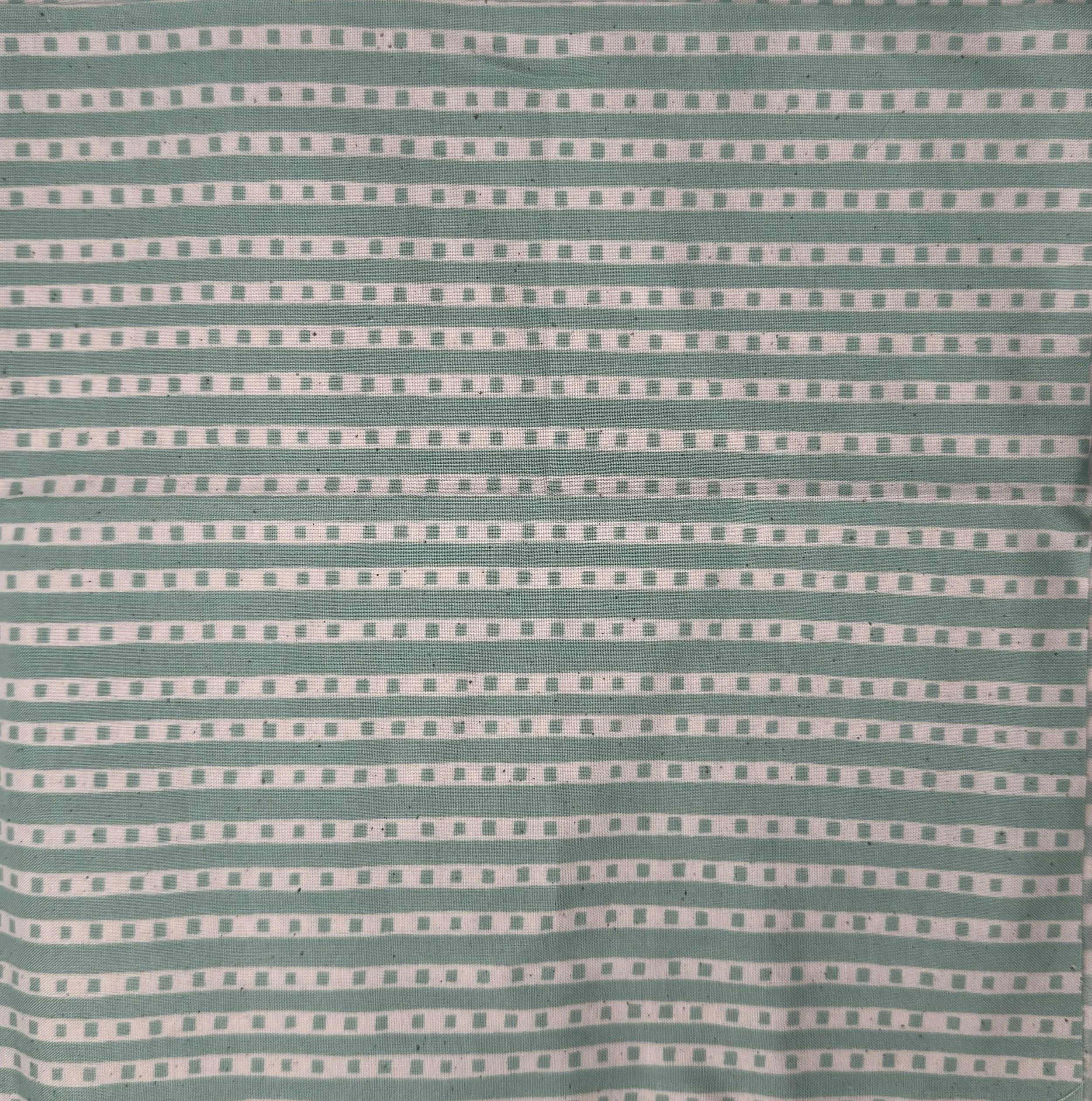 Mint Green and Cream Modern Ticking