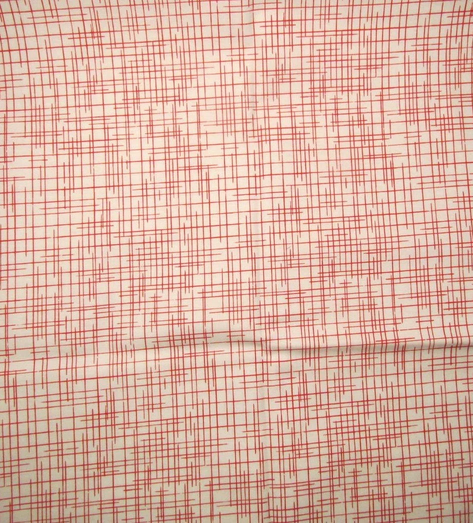 Riley Blake Seasonal Basics Abstract Plaid in Red and White