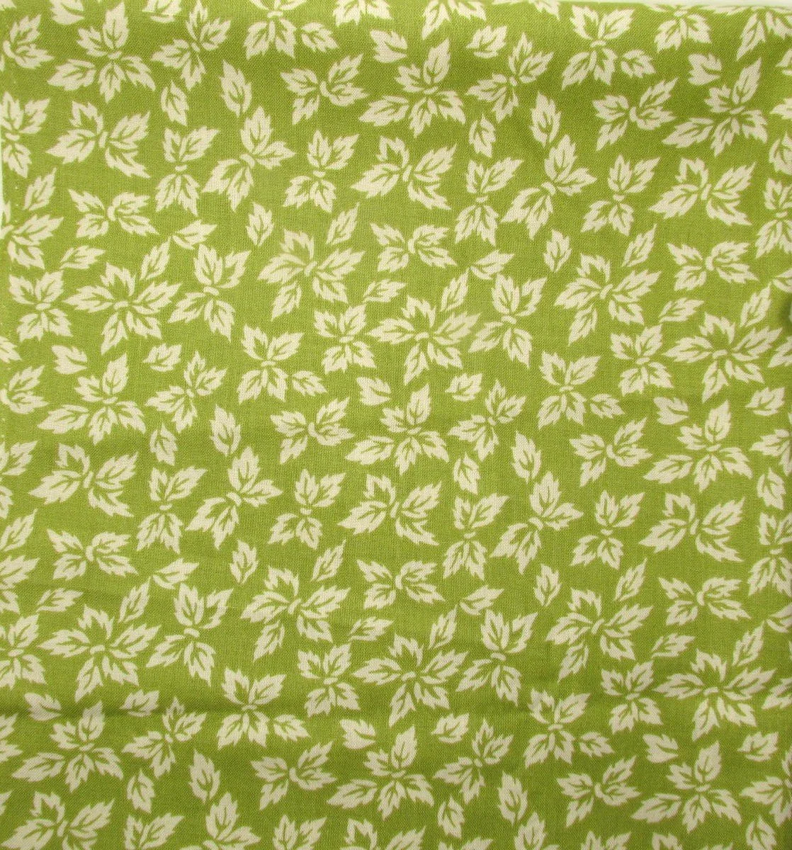 Sage Green with White Leaves