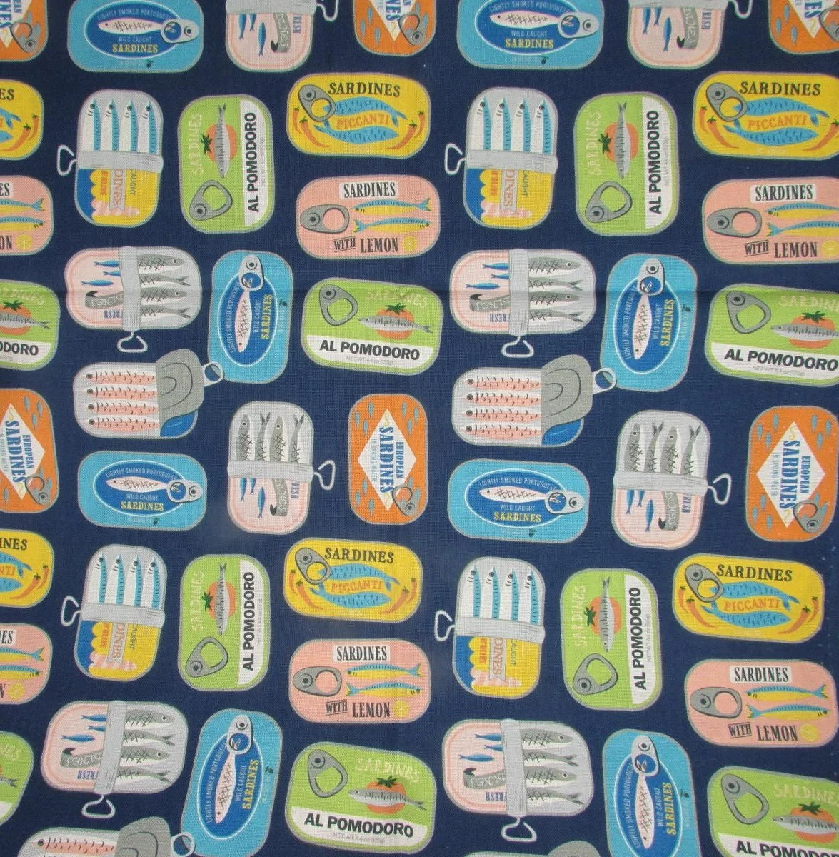 Dear Stella Partners in Brine Sardine Print in Blue