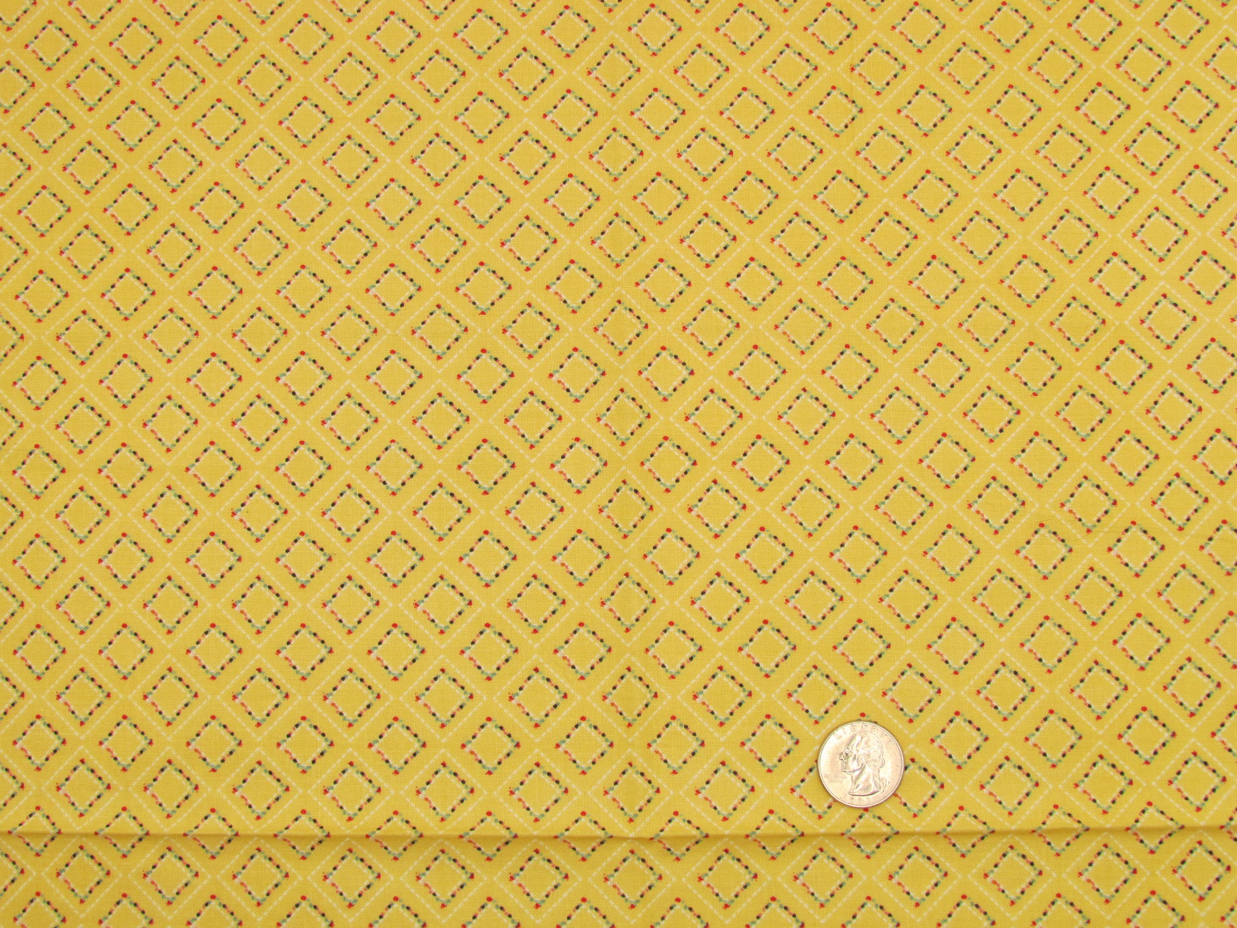Riley Blake Adele in Summer Grid in Yellow