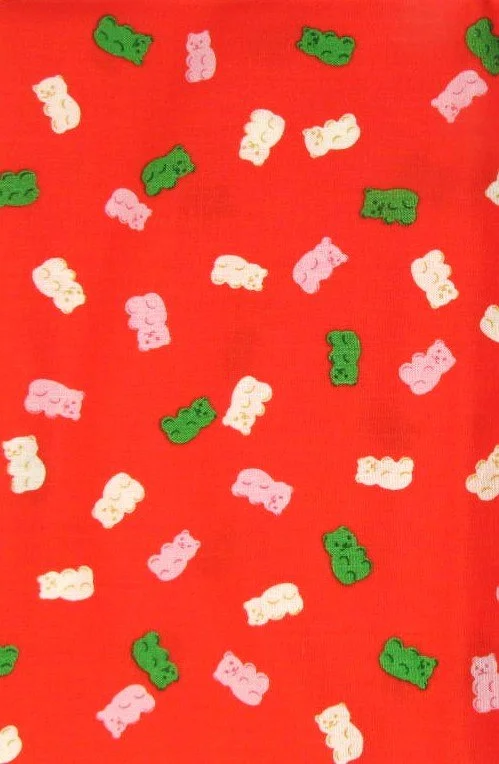 Ruby Star Society Merry Happy Red with Pink, White, and Green Gummy Bears