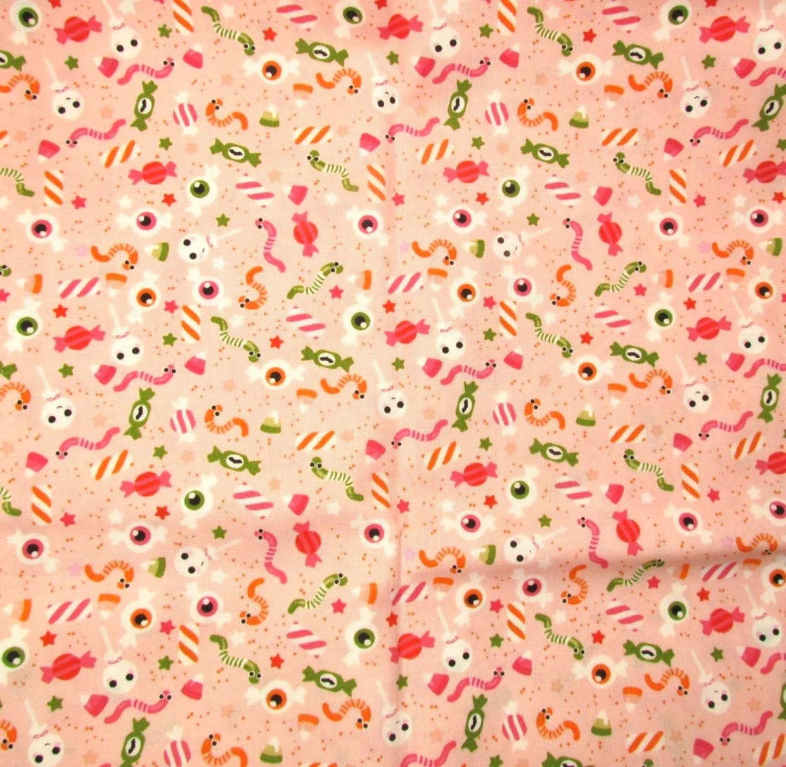Poppie Cotton Not Scary "Boo" Pink Colorway