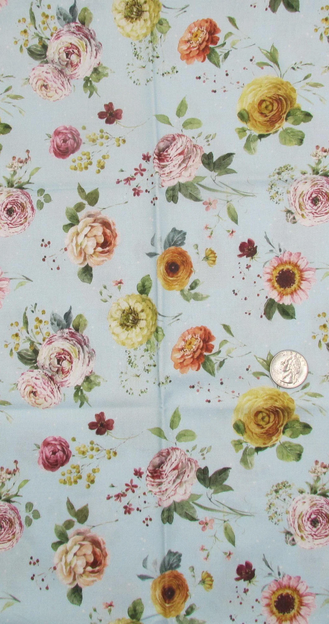 Riley Blake Sketchbook Stems in Blue