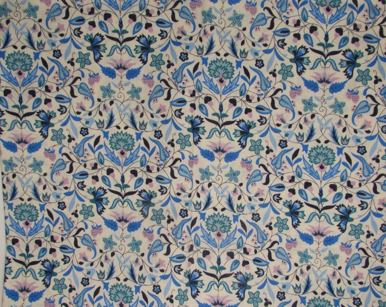 Liberty Tudor Celebration Quilt Nouveau in Blue