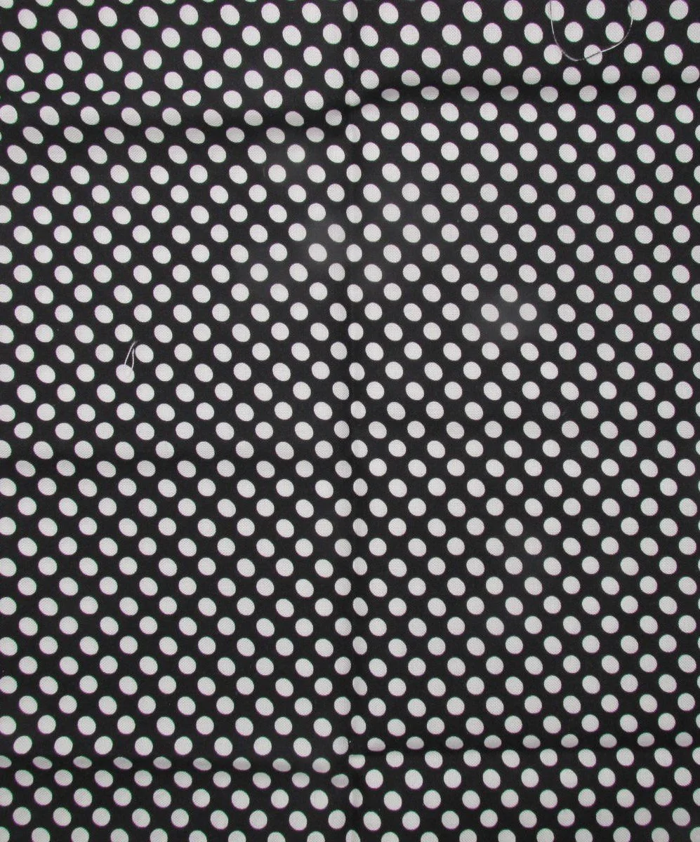 Windham Dot to Dot White Polka Dots on Black