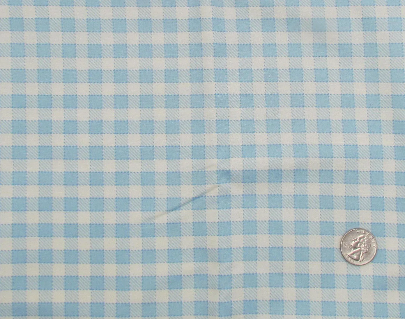 Moda Animal Park Fun Blue and White Gingham