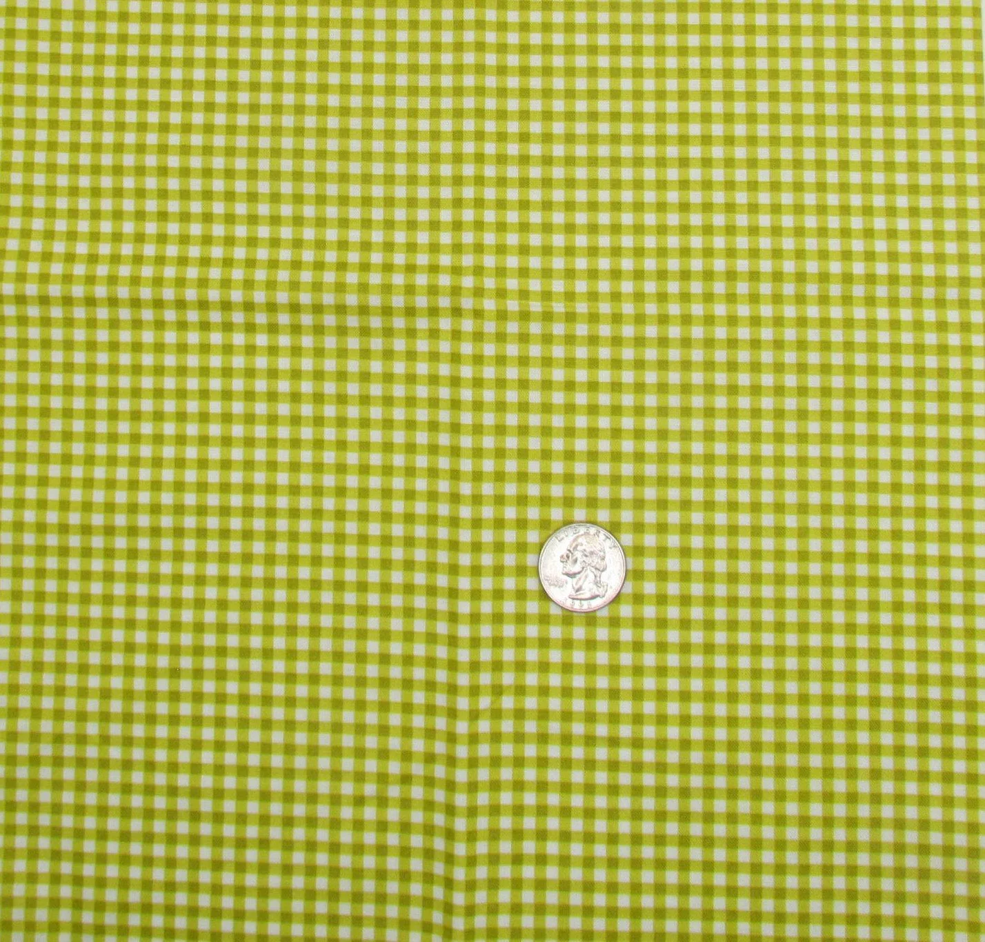 Andover Bitty Gingham in Citron