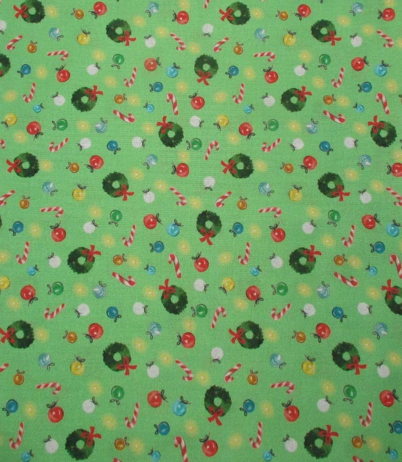 Whistler Studios Christmas Village Ornaments on Light Green