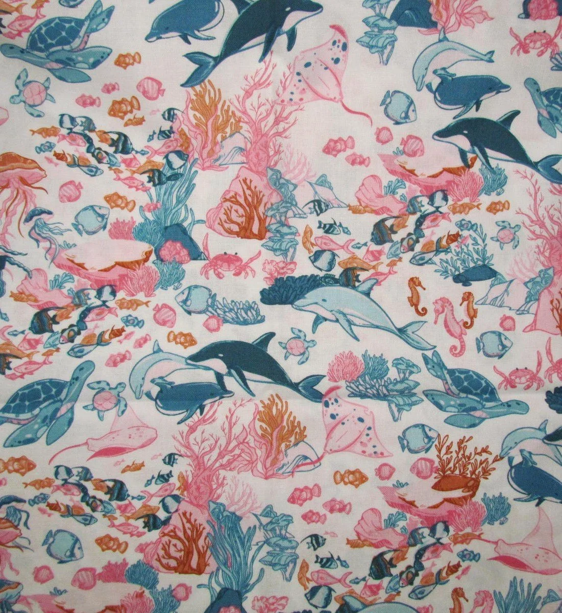 Dear Stella Reef in Teal, Orange, and Pink