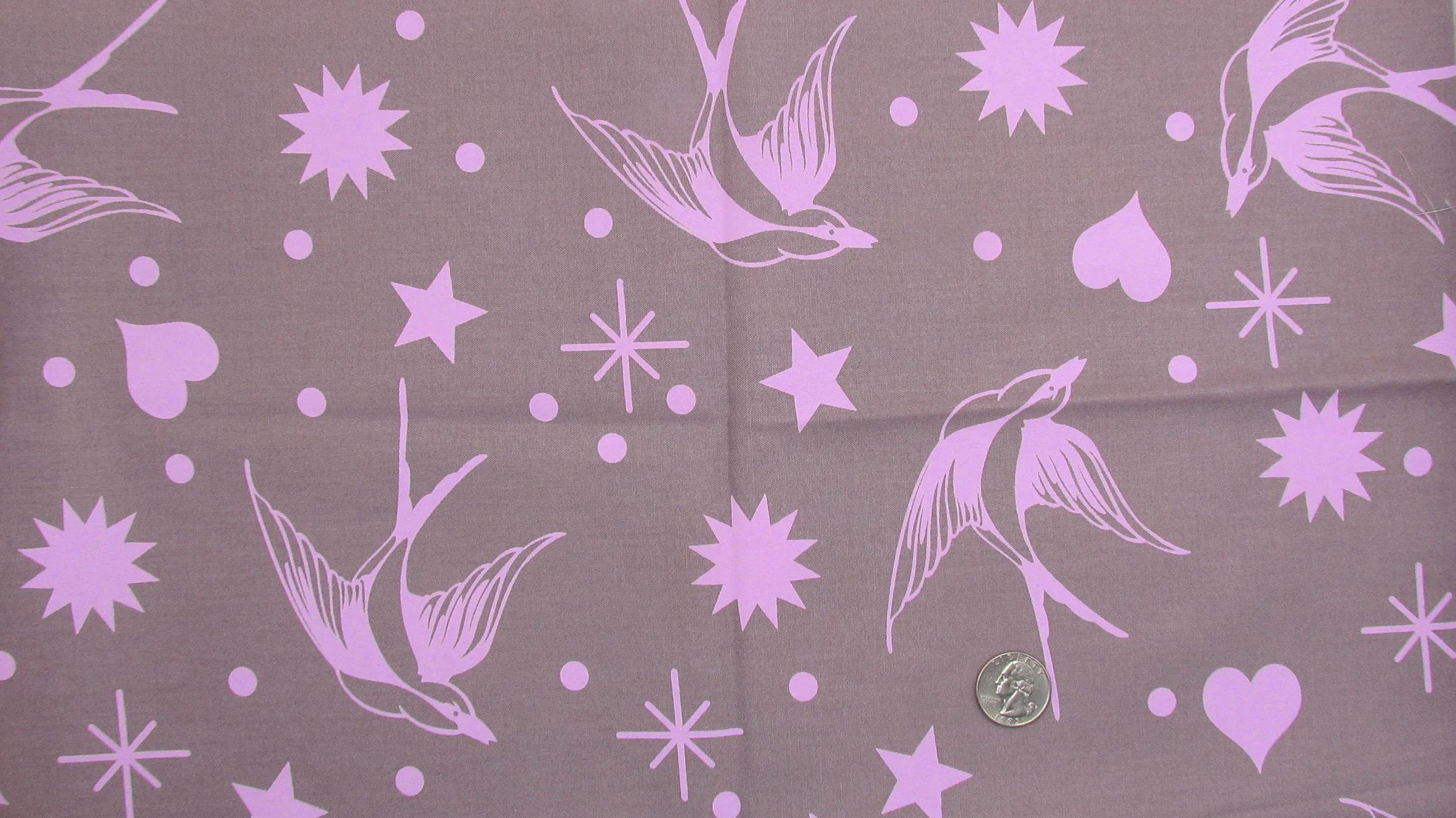 Tula Pink Neon Fairy Flakes True Colors Purple on Mystic