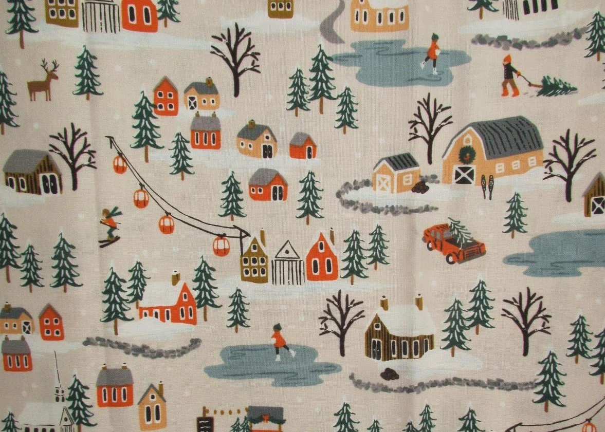 Rifle Paper Co. Holiday Classics Holiday Village in Cream