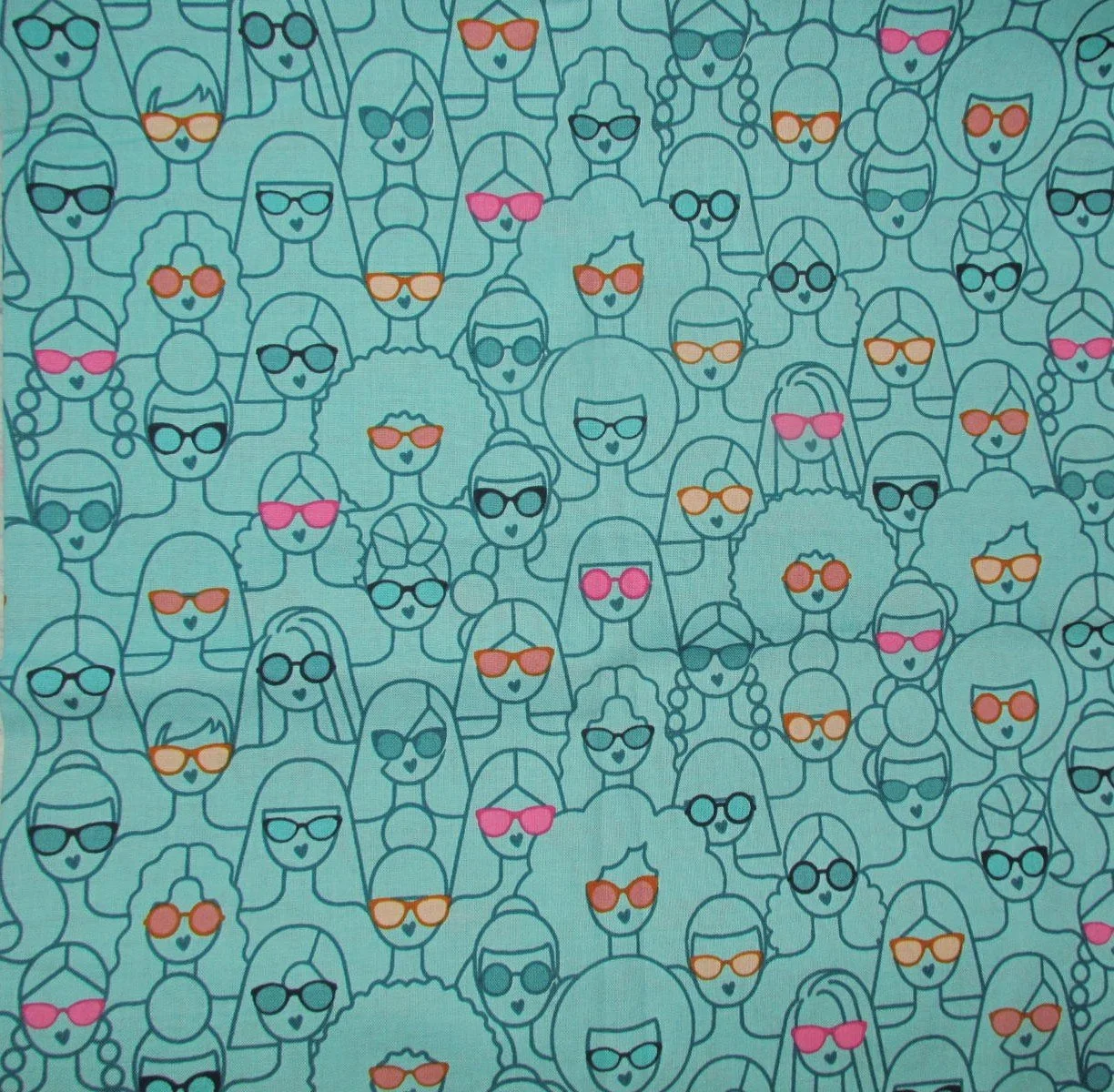 Ruby Star Poolside Too Women with Sunglasses on Light Teal