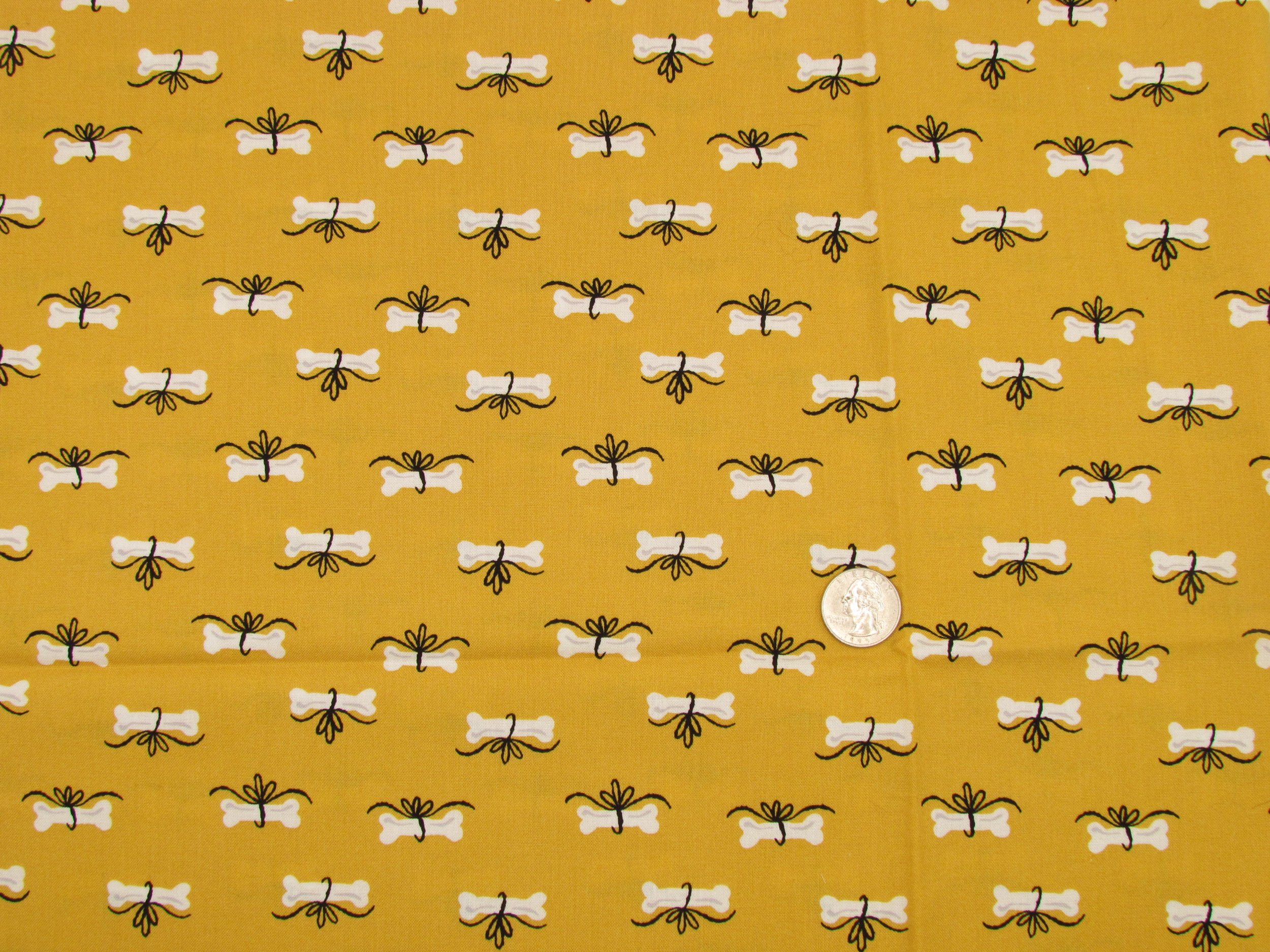 Andover Furry and Bright Bones on Yellow