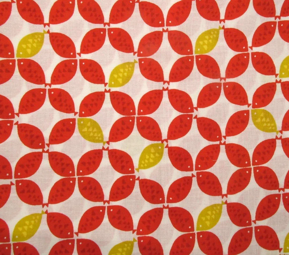 Sevenberry Japanese Fish Flower in Navy and White