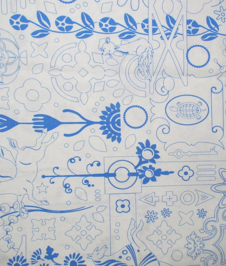 Allison Glass Sun Print Whisper Cameo in Teacup Blue
