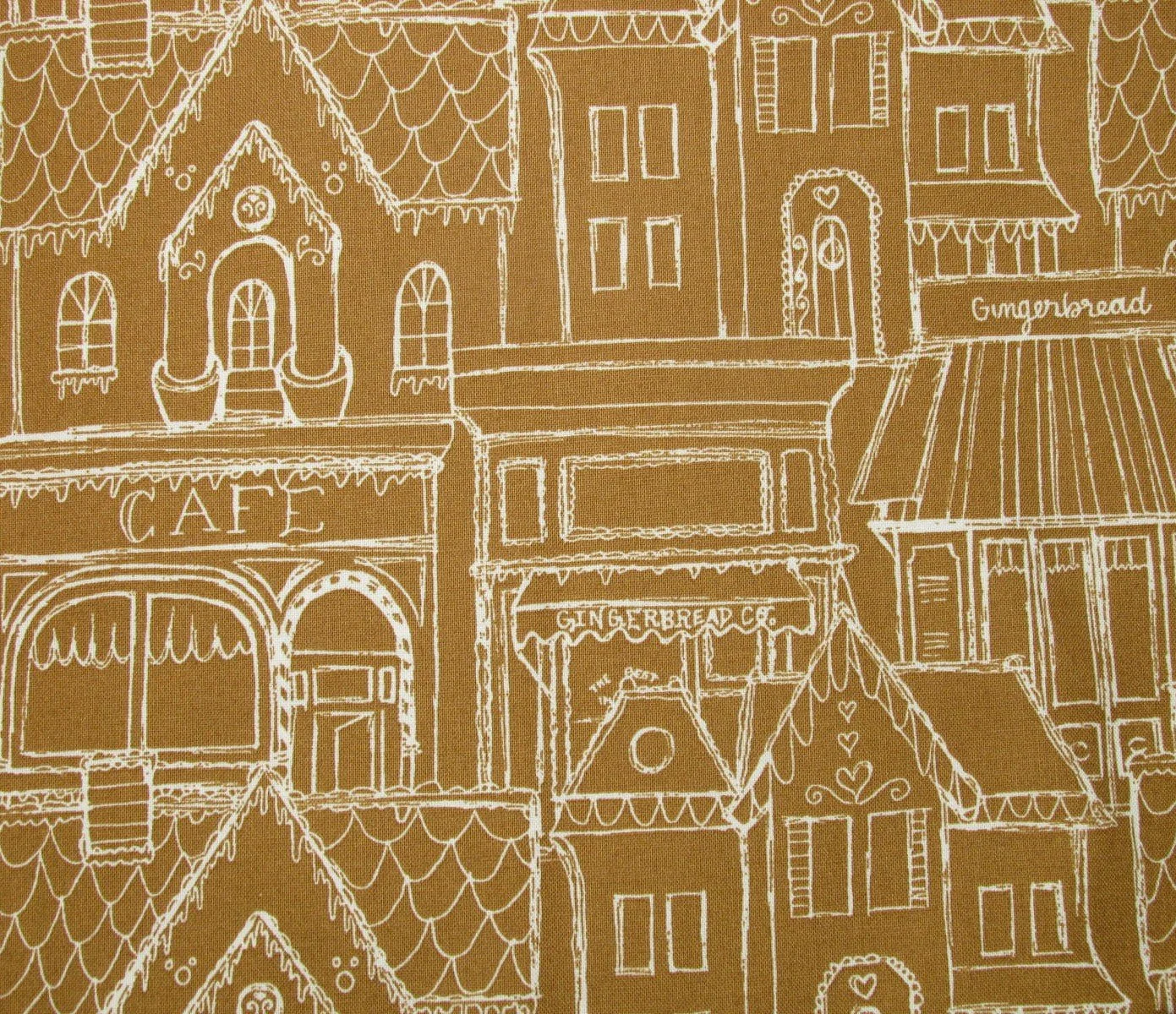 J.Wecker Frisch Gingerbread House in Brown and White