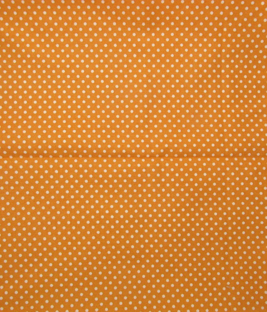 Free Spirit Swiss Dot in Orange and White
