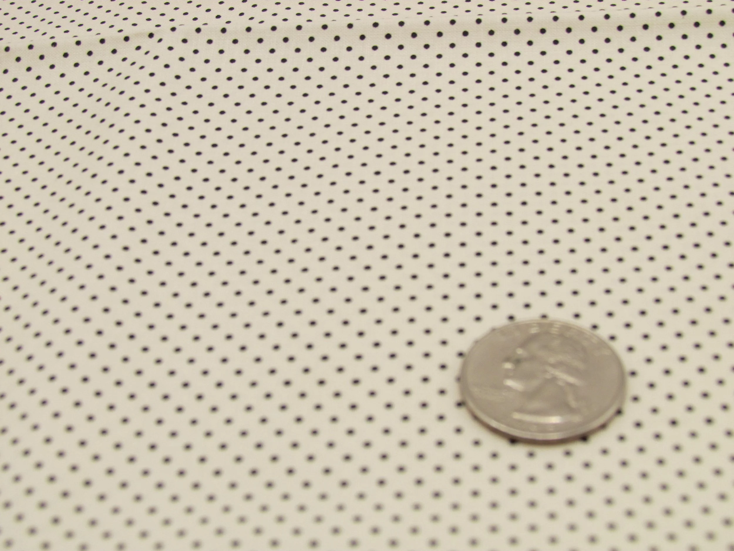 Ruby Star Mini Dot Black Polka Dots on White