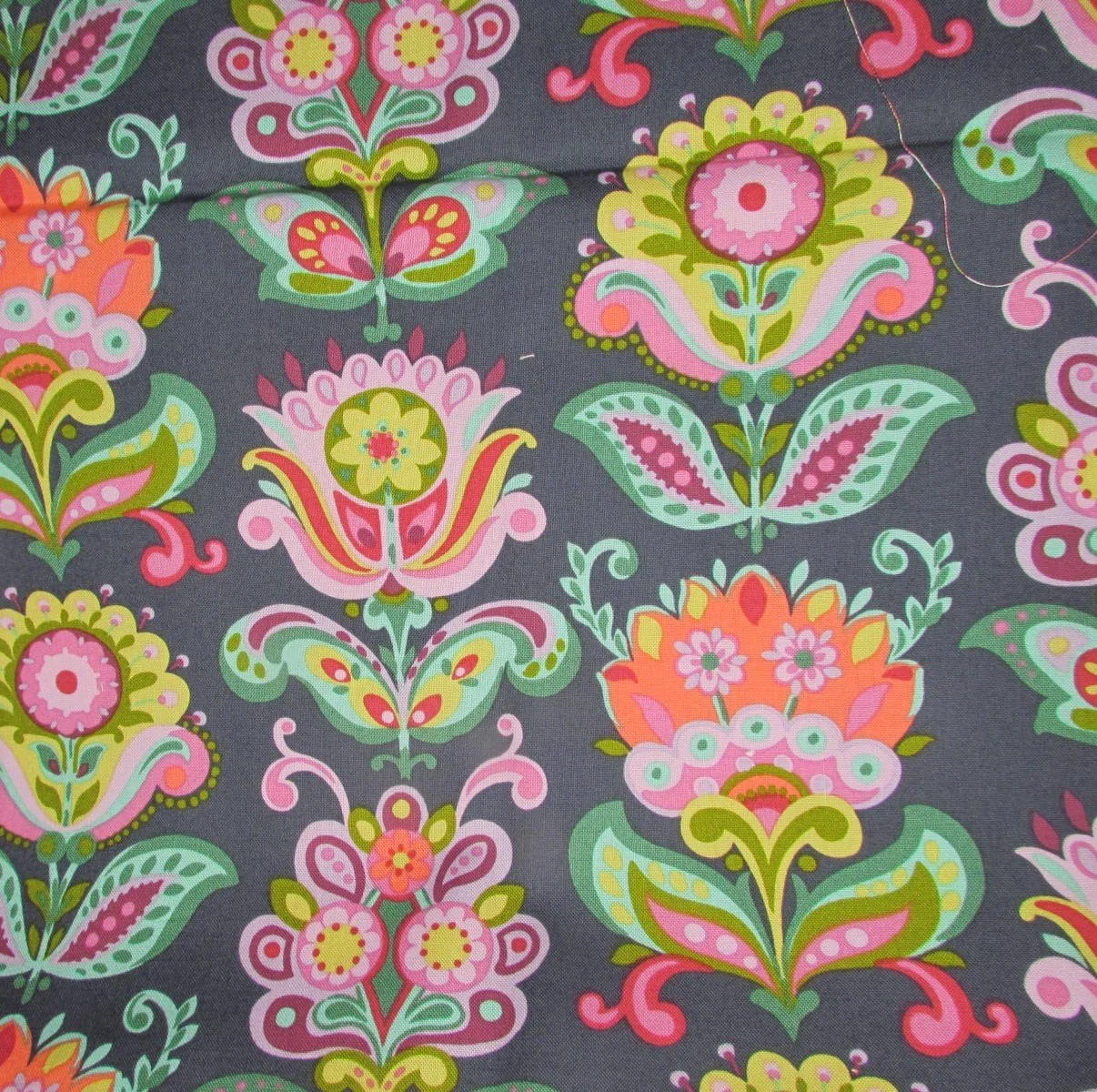 Amy Butler Folk Bloom in Midnight Blue