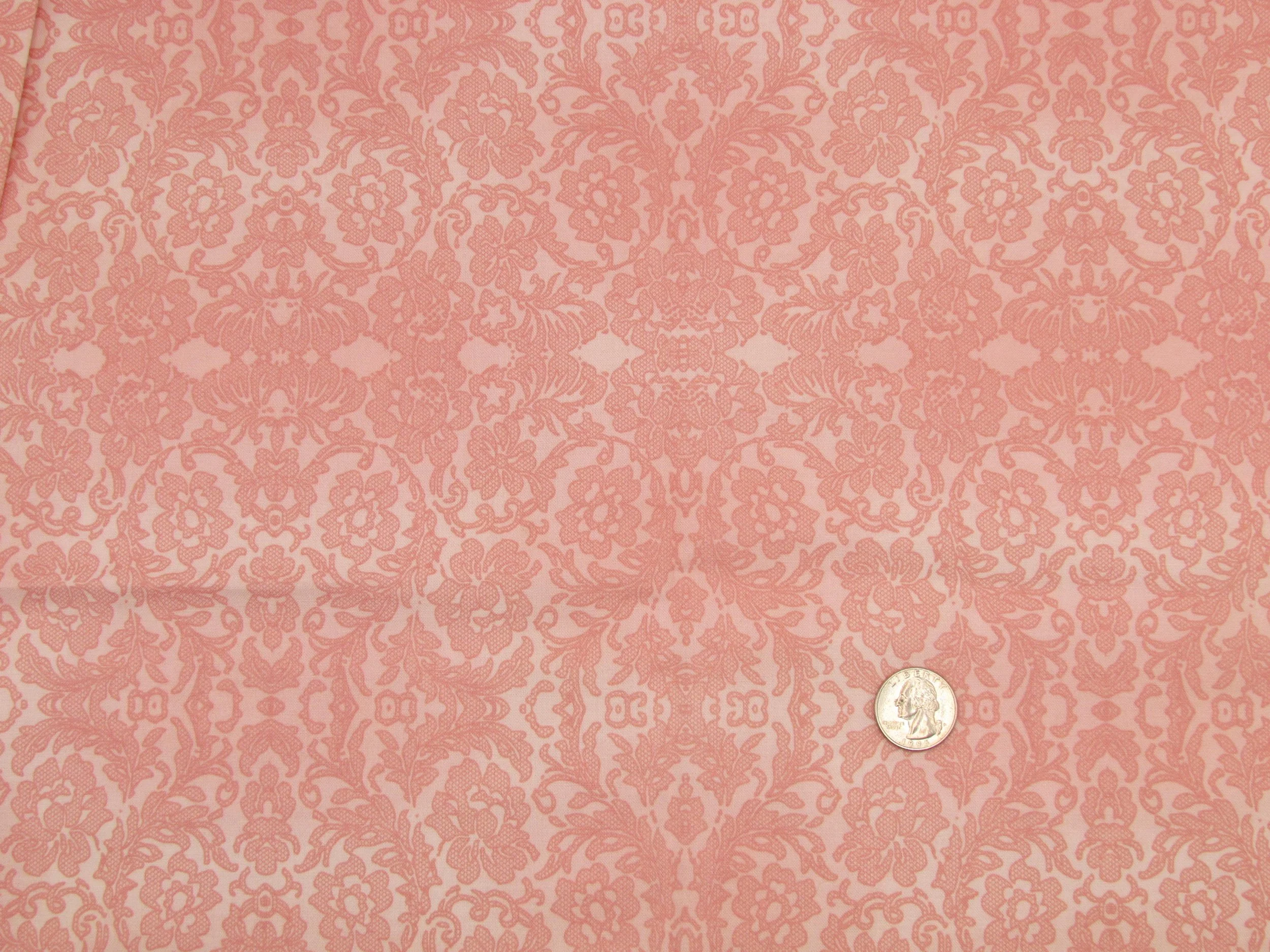 Two Daughters Lacey Damask in Peach