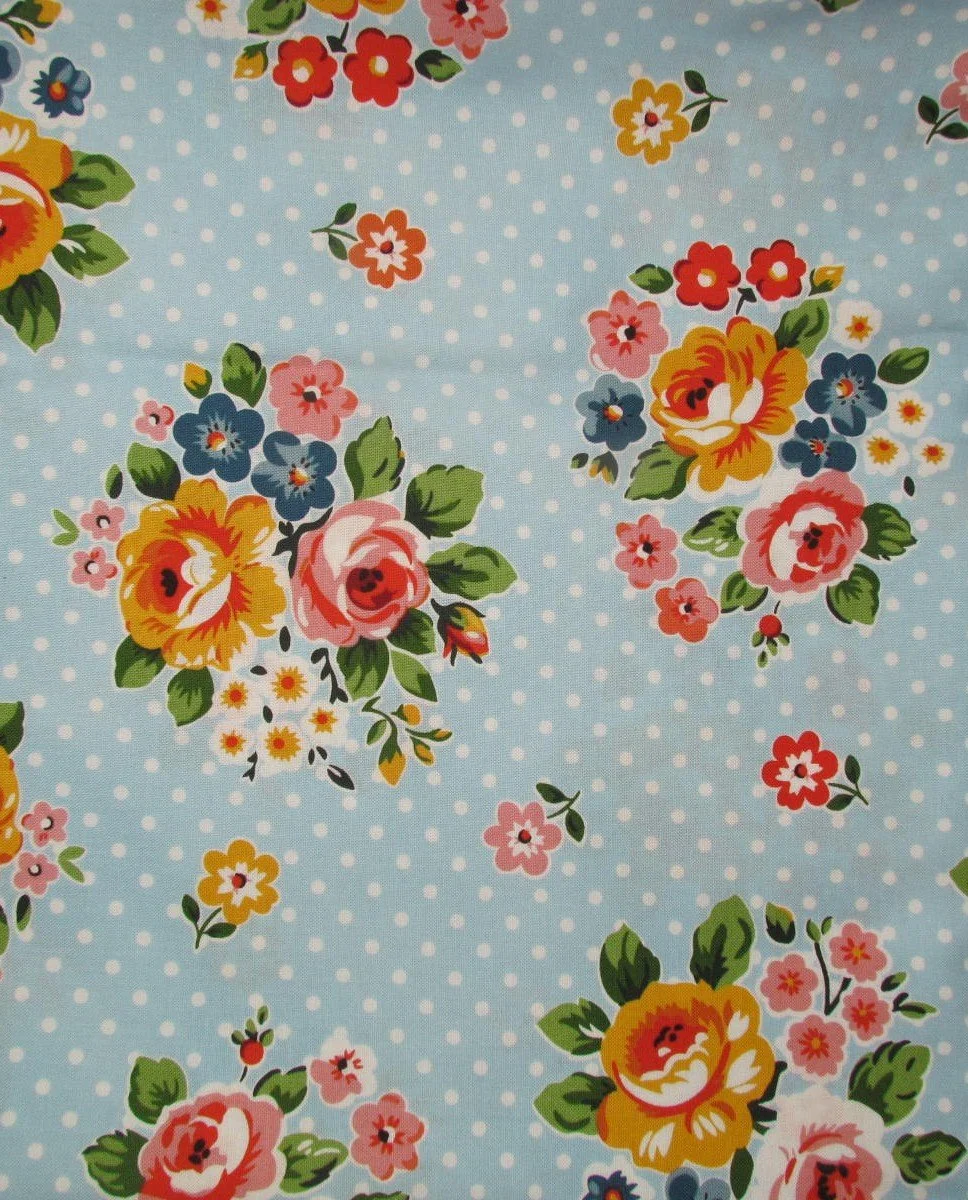Poppie Cotton Flower Market Blue Flower Bouquet