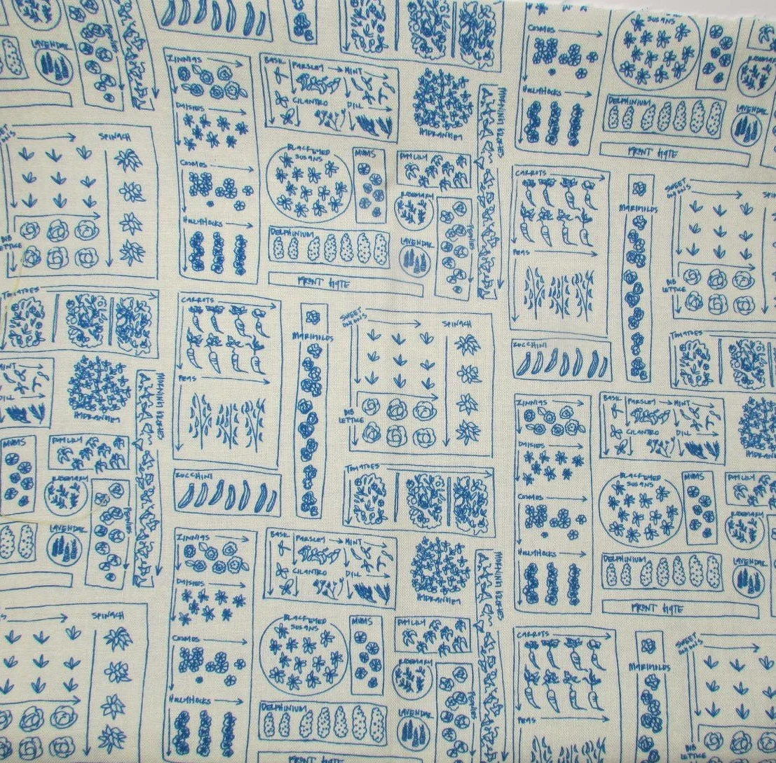 Windham Mazy's Wonderland Gardenscape in Blue and White