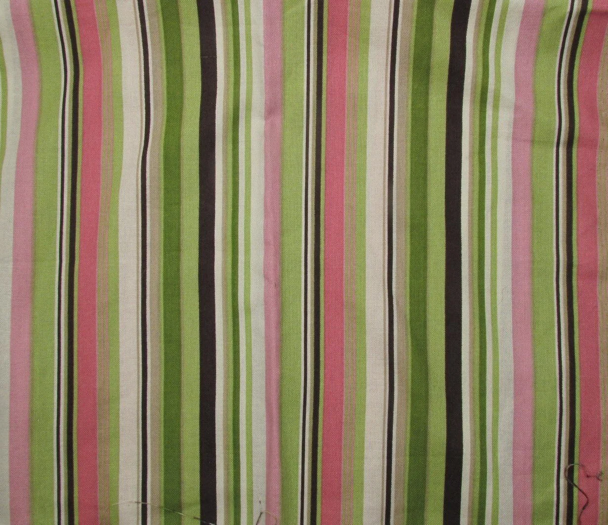 Stripes in Pink, Green, Brown and Cream