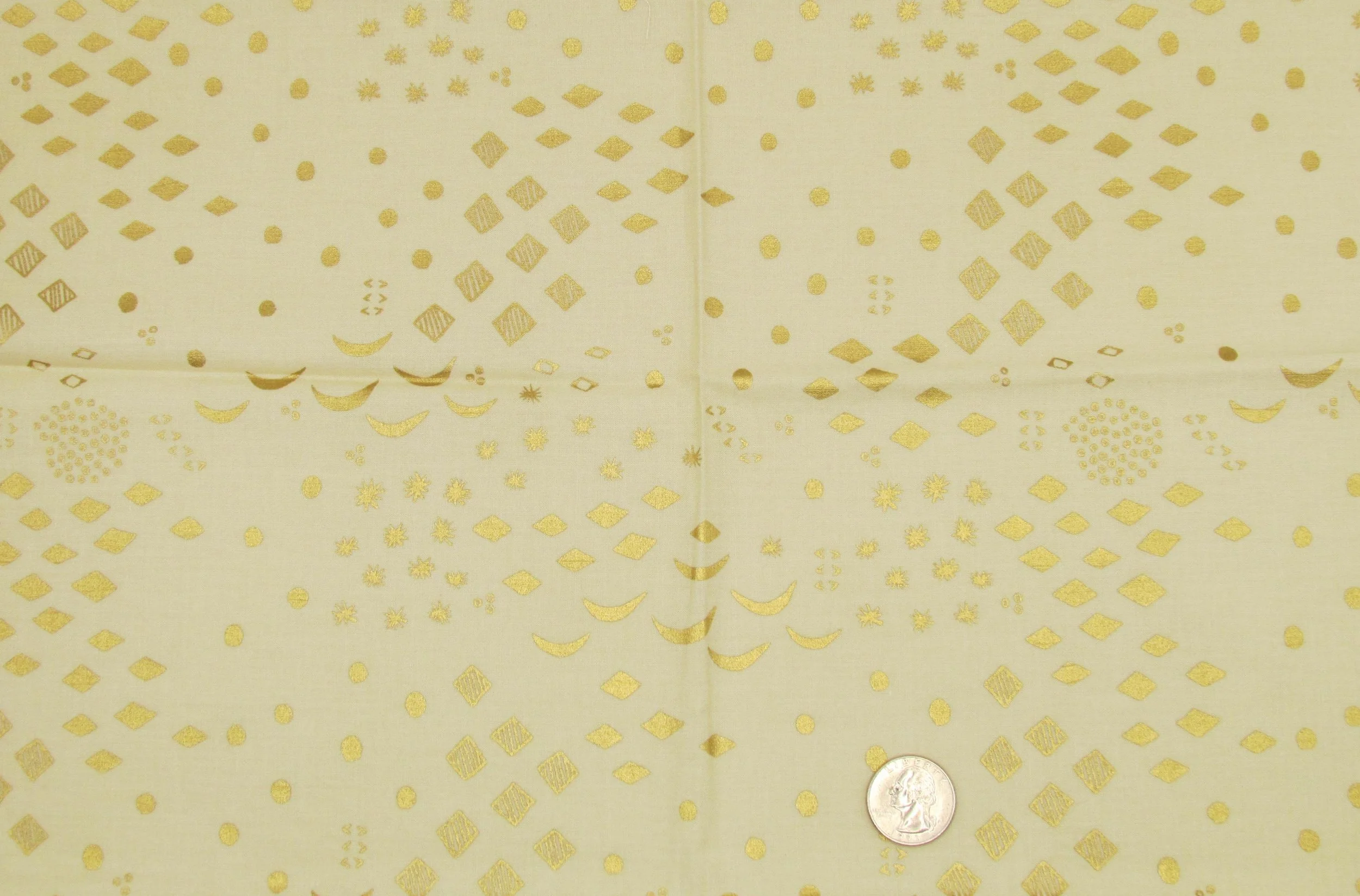 Ruby Star First Light Gold Geometric on Cream