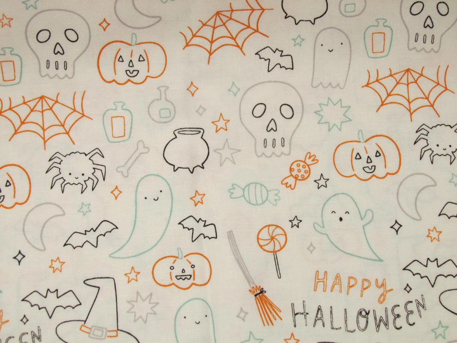 Frank and Friends Cloud Halloween Icons on Cream