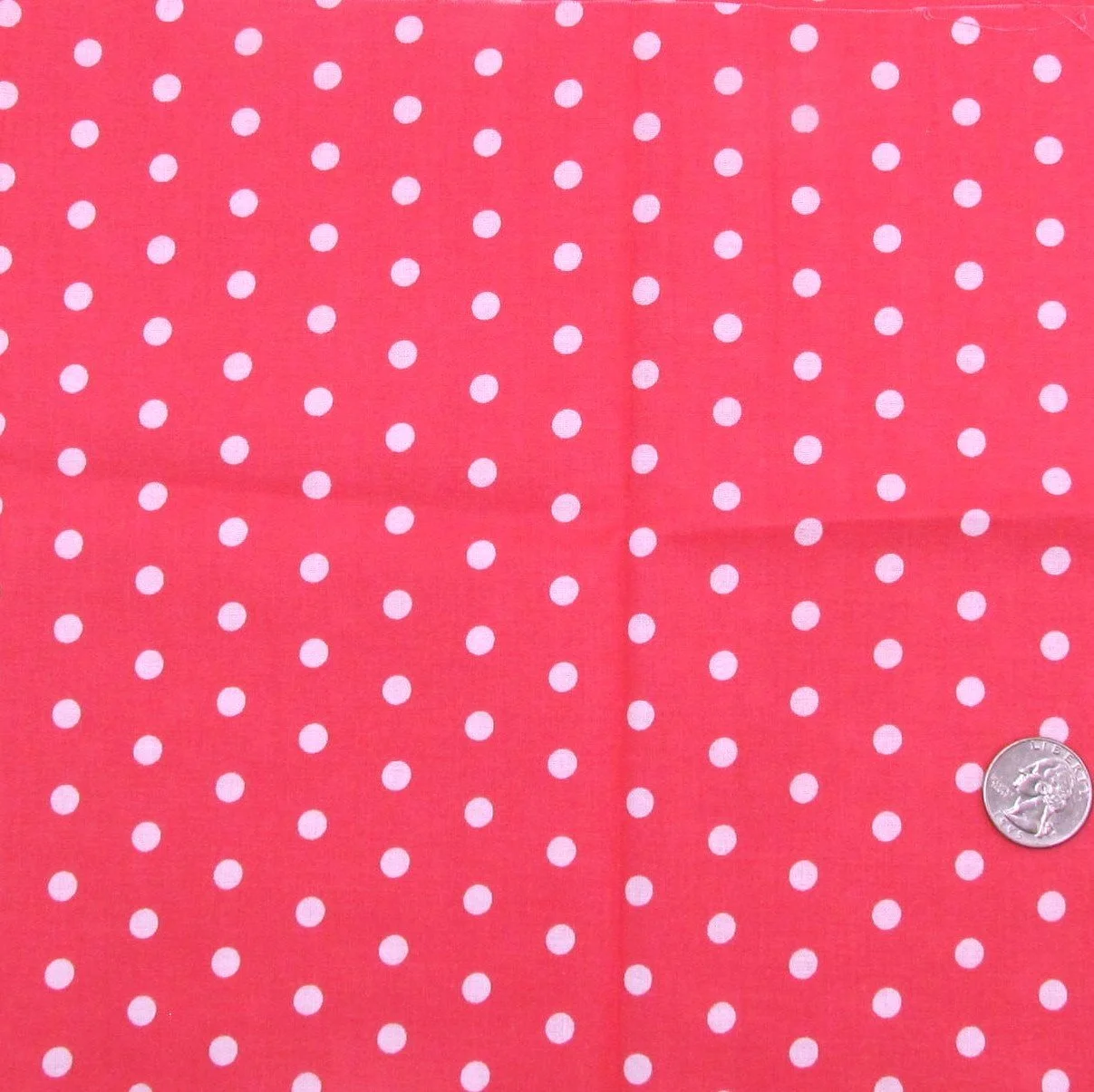 Bright Pink and White Polka Dots