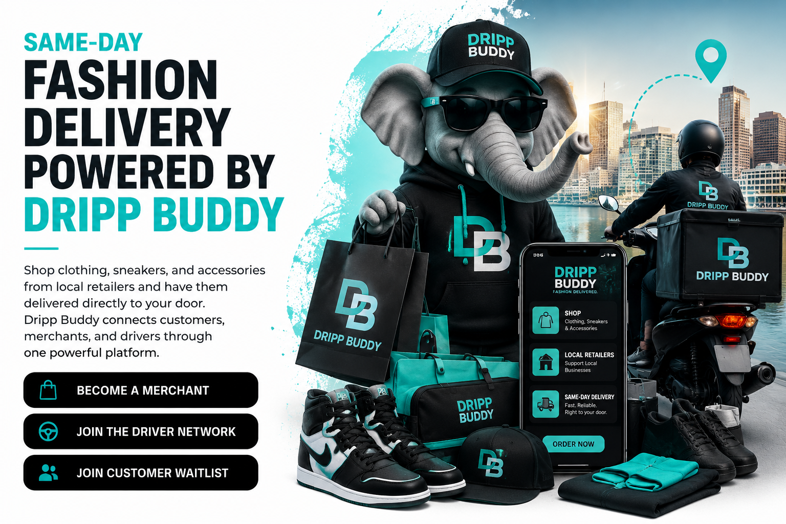 Dripp Buddy same-day fashion delivery in Baltimore