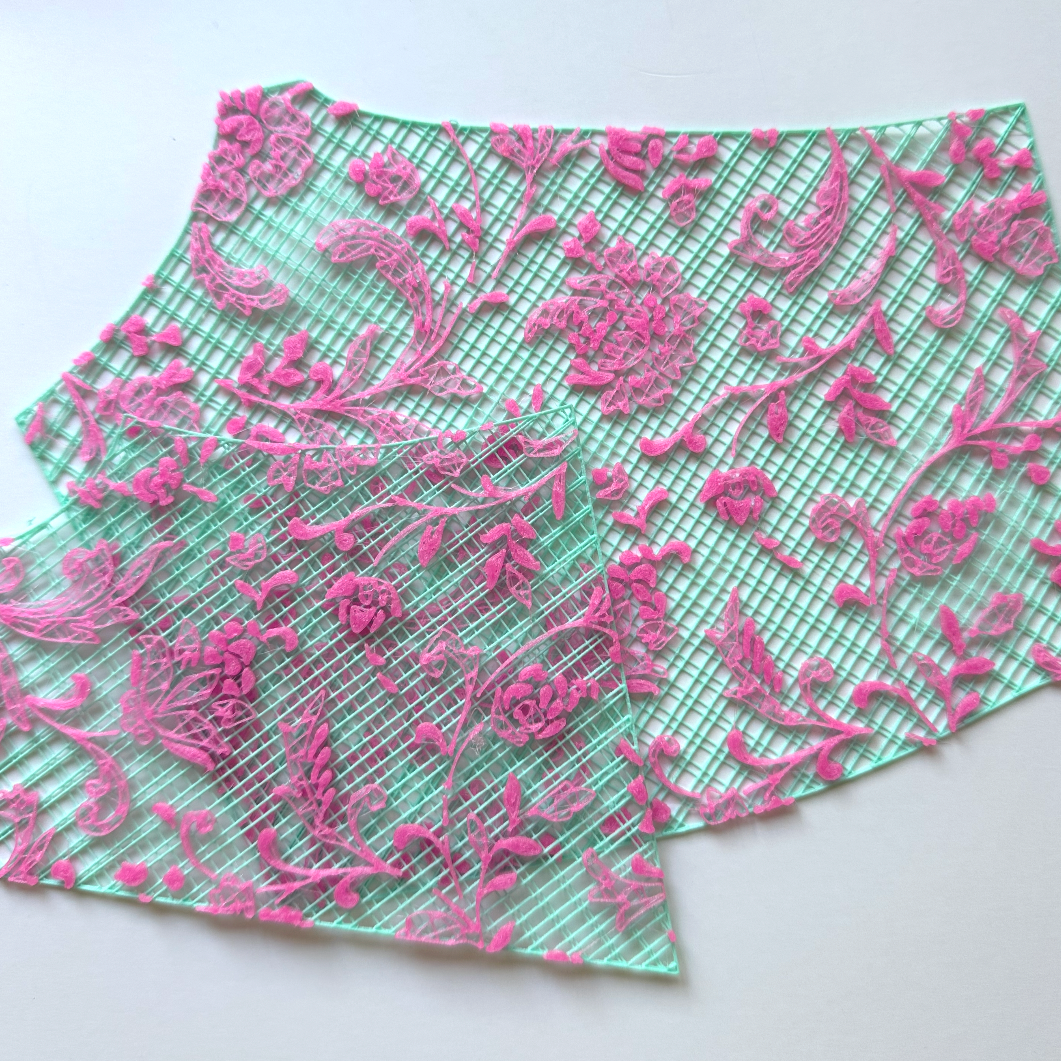 3D printed lace textile