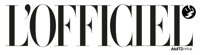 L'Officiel magazine logo with black text on white background