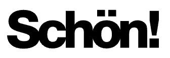 The word 'Schön!' in bold black text.