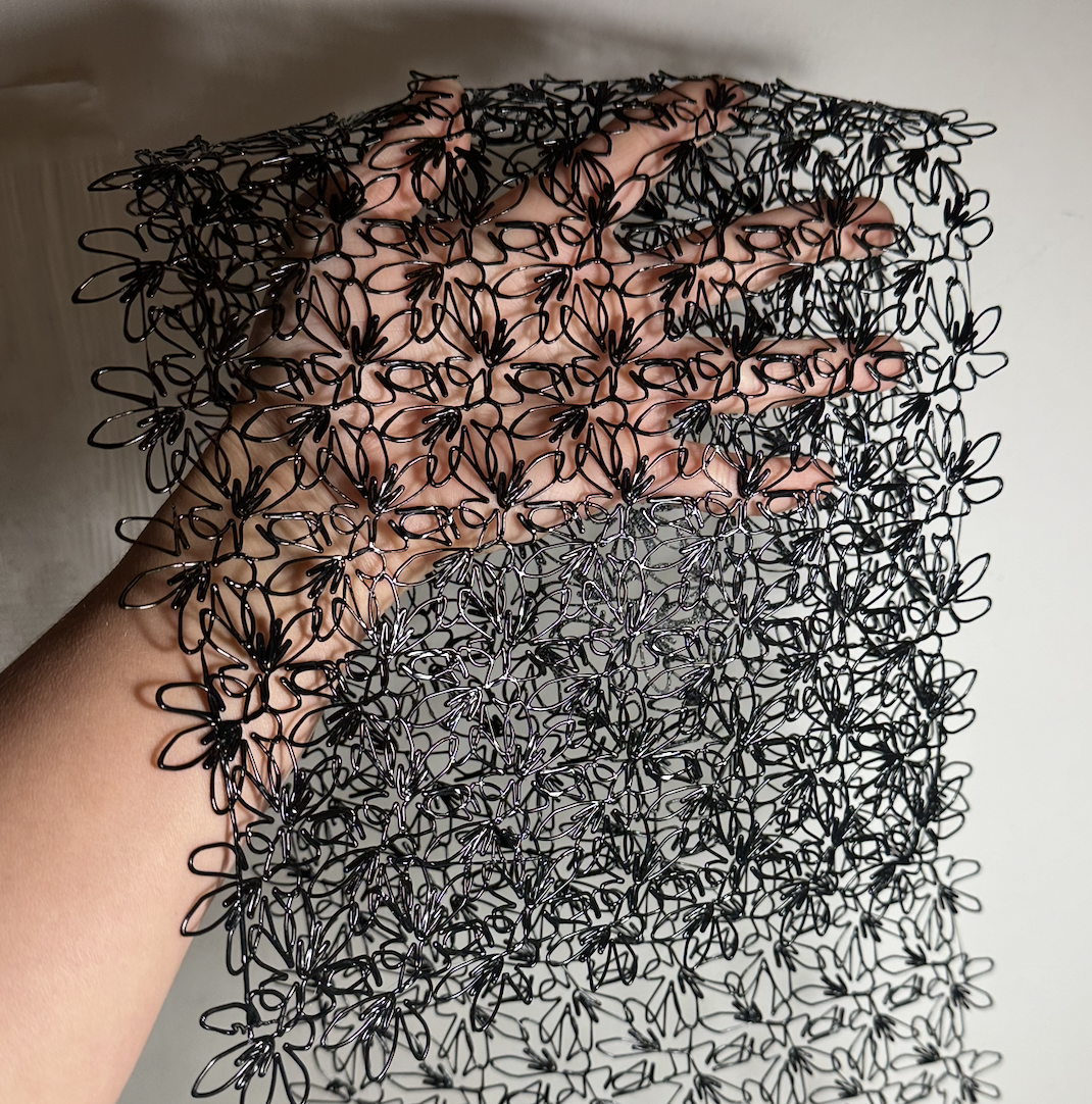 3D printed floral textiles