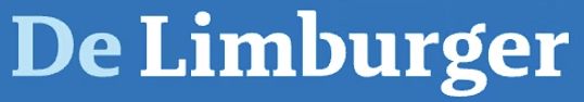 De Limburger logo with white text on a blue background