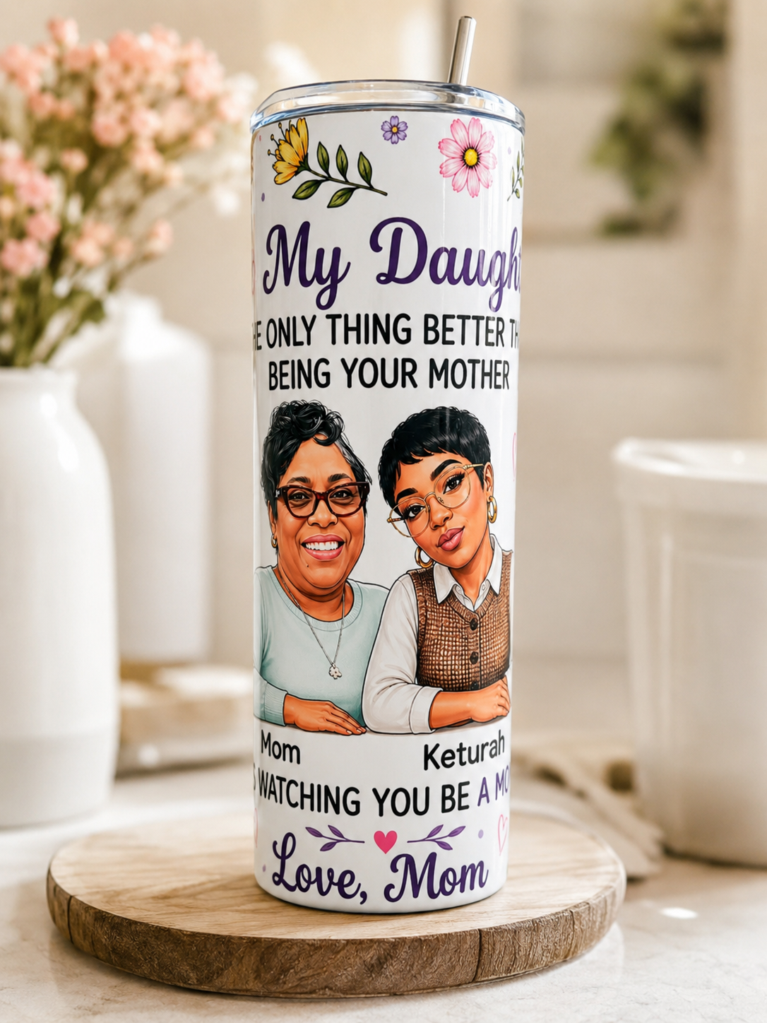A Gift from the Heart 💜 personalized 20oz tumbler