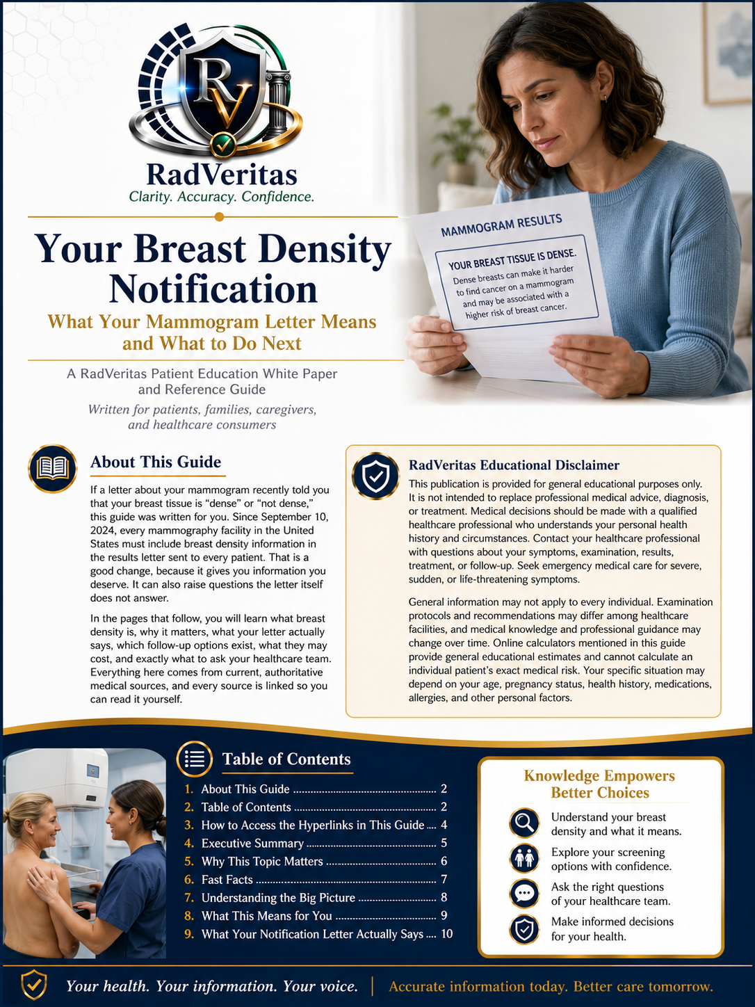 Your Breast Density Notification:  What Your Mammogram Letter Means and What to Do Next