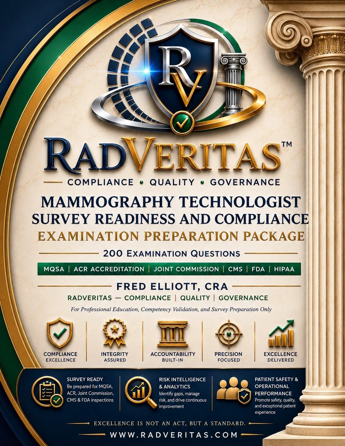 Mammography Technologist Survey Readiness and Compliance Examination Preparation Package