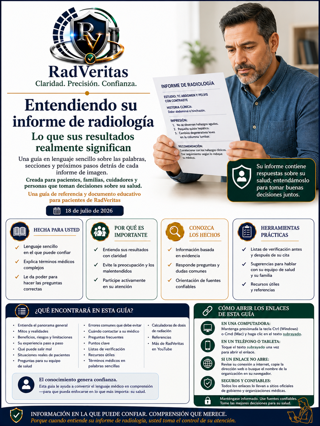 Entendiendo su Informe de Radiología:  Lo que sus resultados realmente significan