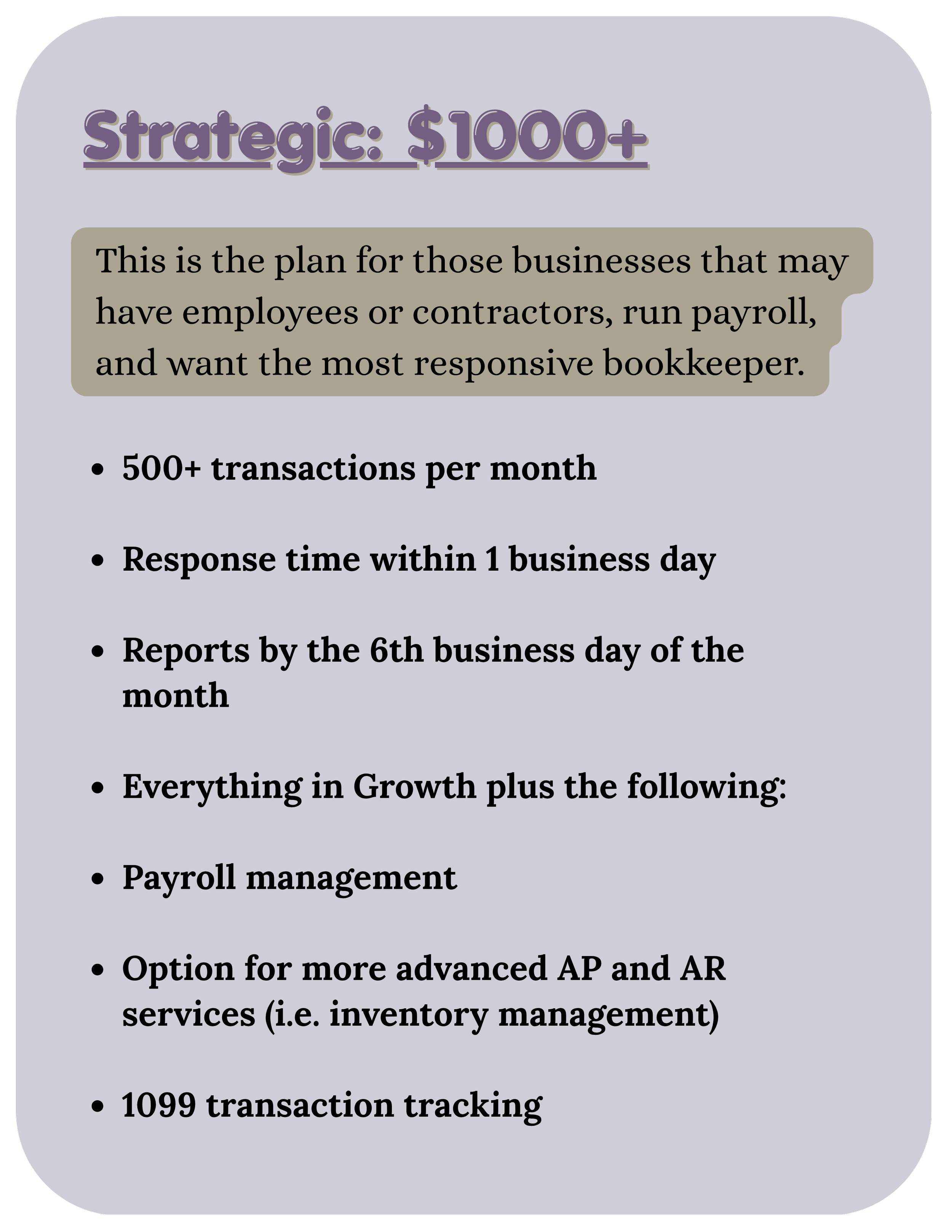 Strategic Package
