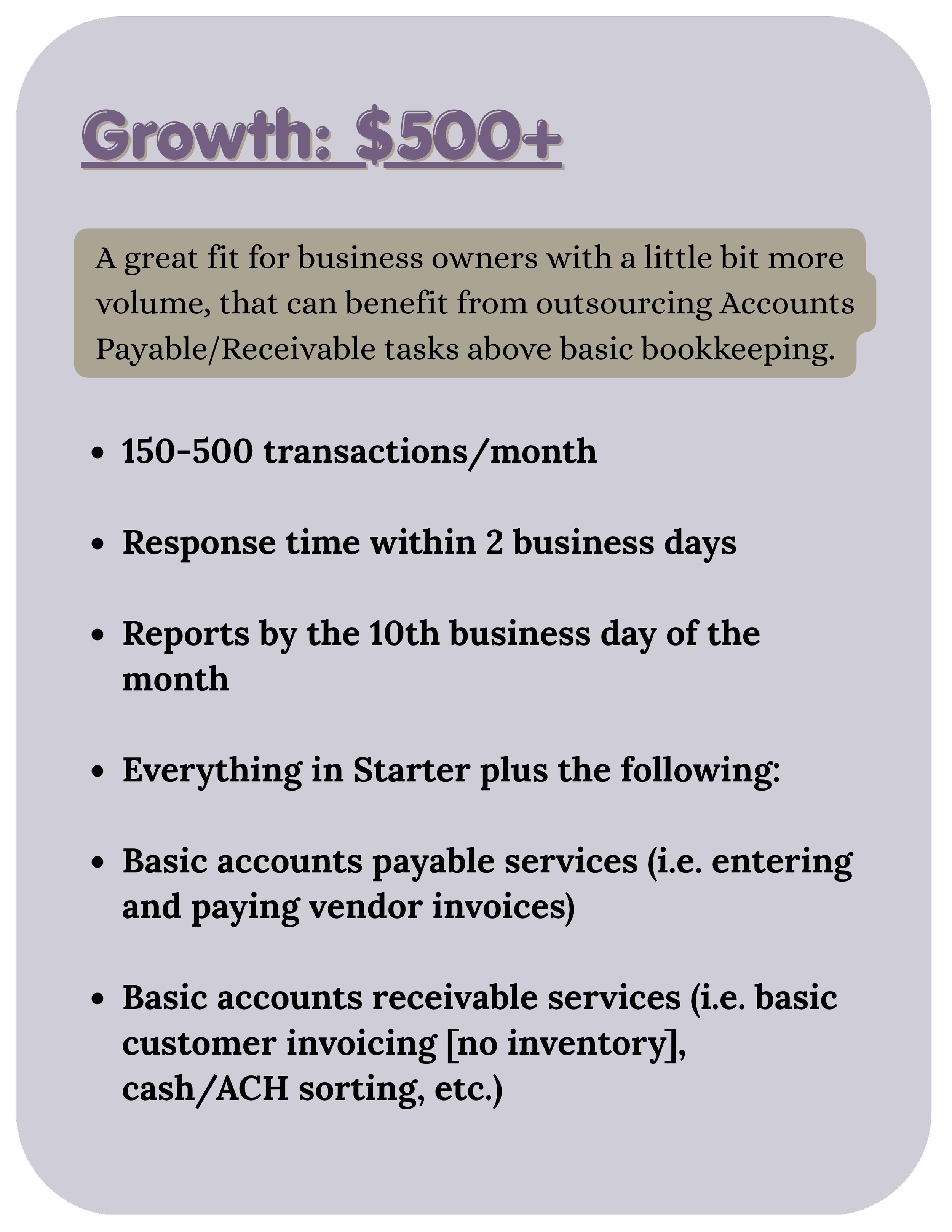 Growth Package