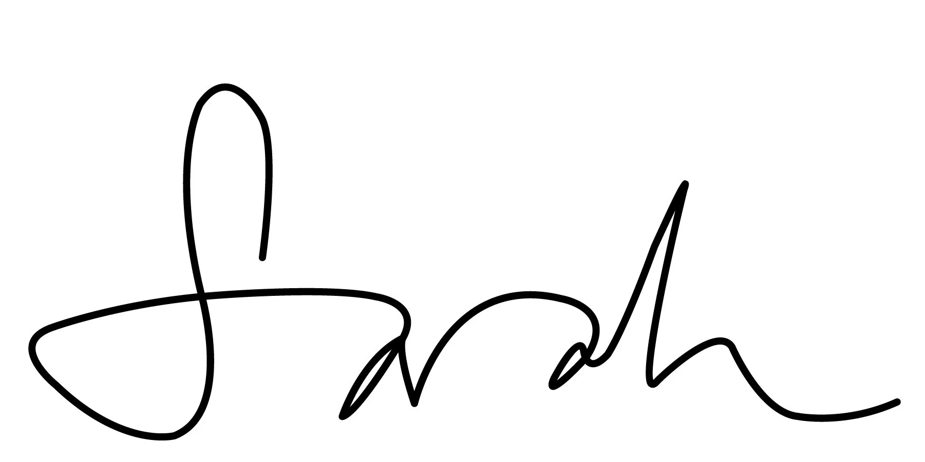 Sarah Yantra signature, a black, cursive signature on a white background.